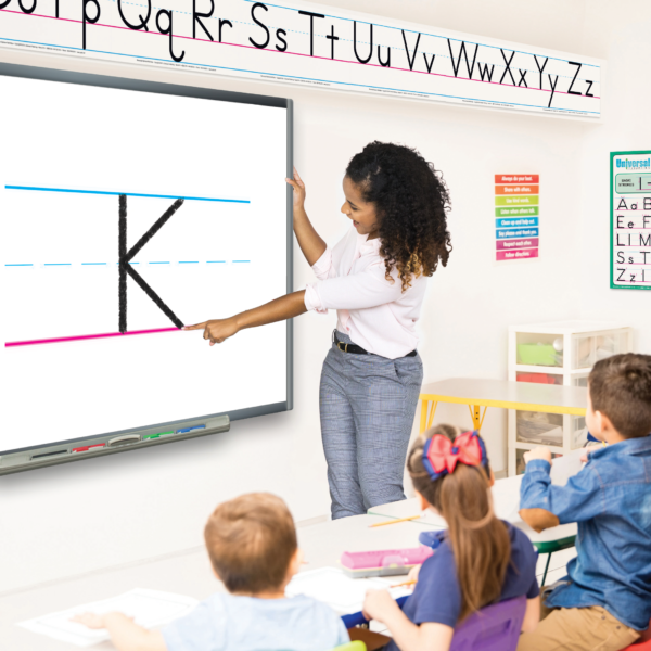 Kindergarten-Class-Uppercase-K-Whiteboard-600x600 Manuscript Handwriting Foundations Training